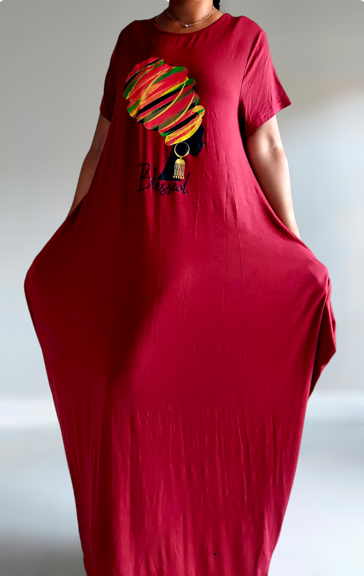 India Batik – Großhandel Kleid – Damen – Blessed Afro Bubble Jerseykleid, kurzärmlig, 2022SS17