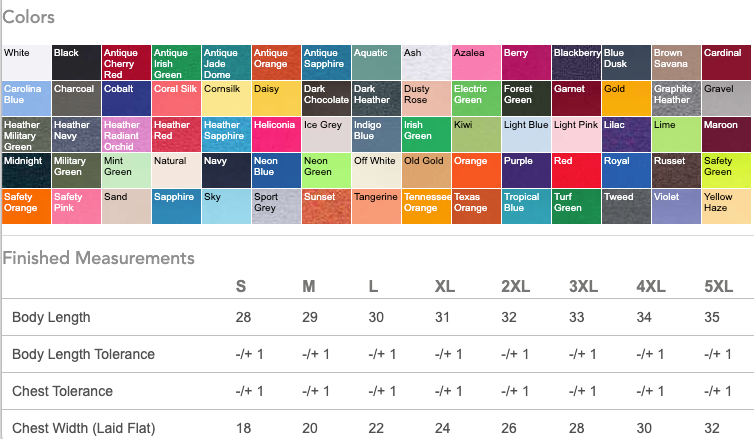 Total Apparel - Wholesale T-Shirt - Unisex - Gildan Adult Heavy Cotton Blank T-Shirt | 500068