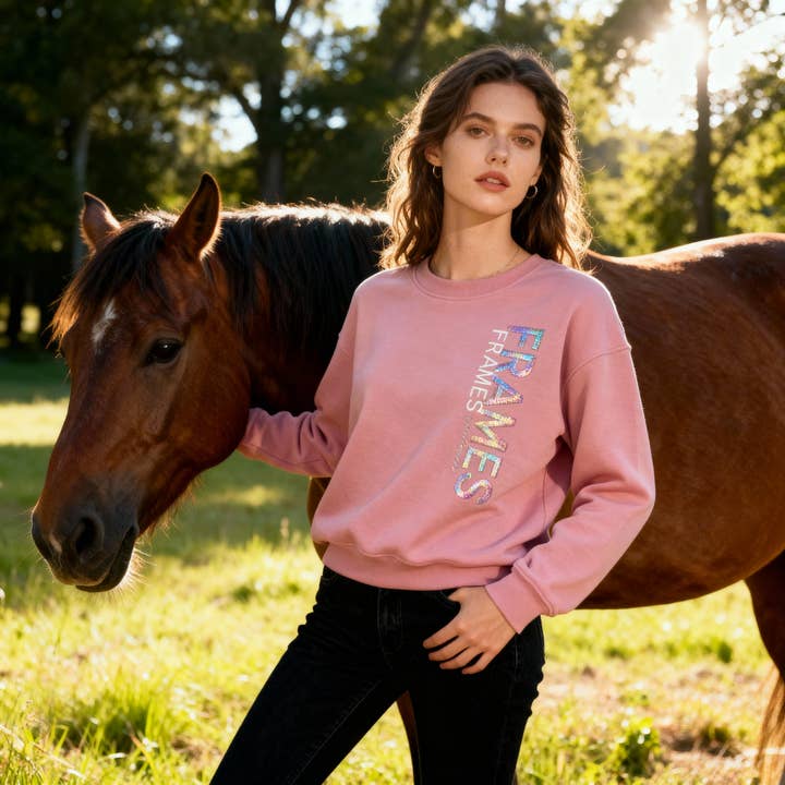 Miracolo Women's Sweatshirt in Rose – Sporty, Elegant for wholesale by Frames Sportswear