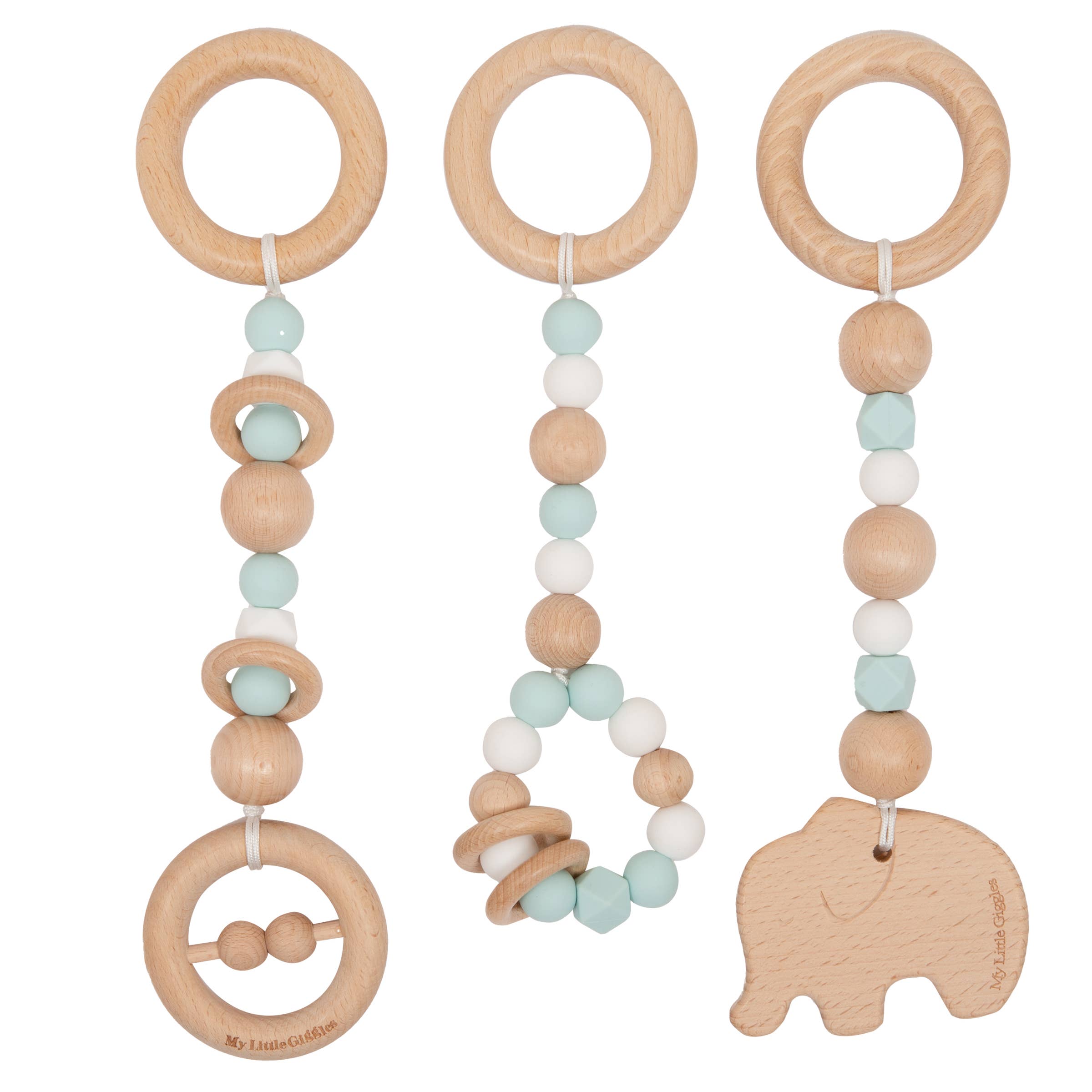 My Little Giggles - Wholesale Wood Toy - Kids - My Little Play Bar & x3 Toy Package – Natural Frame4