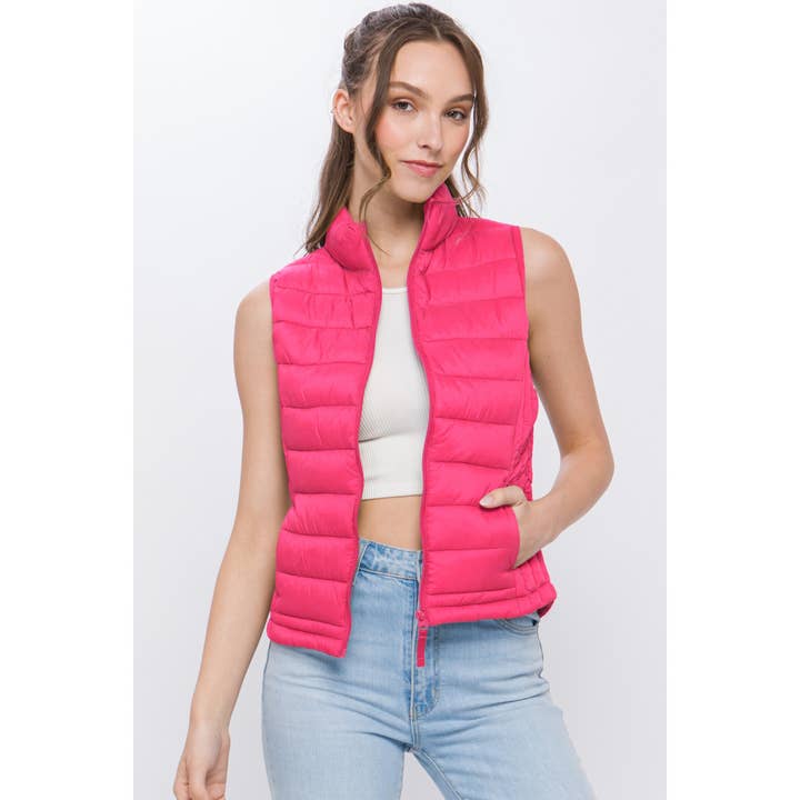 Colete Puffer Acolchoado Ultra Leve por atacado de Baie Bleue