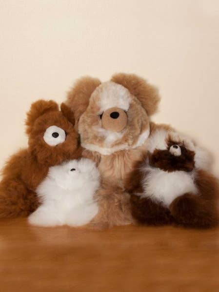 Alpaca Fur Teddy Bears Stuffed Toy for wholesale by Simply Natural Alpaca