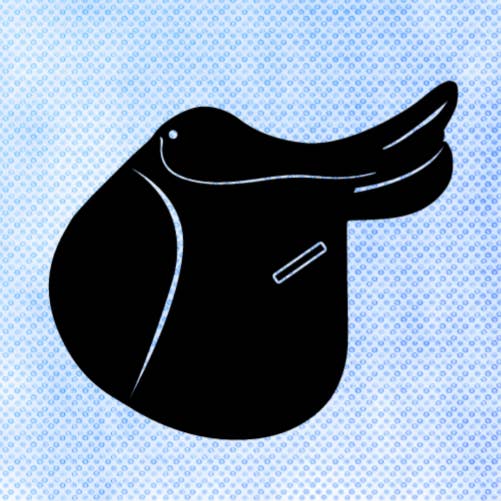 English Saddle Vinyl Decal Sticker for wholesale by Bow-Dacious Designs