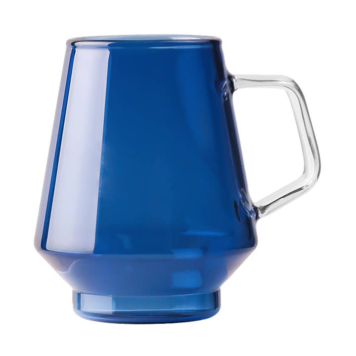 "Tazza in vetro geometrica blu resistente al calore" per la vendita all'ingrosso da parte di TUTU Home