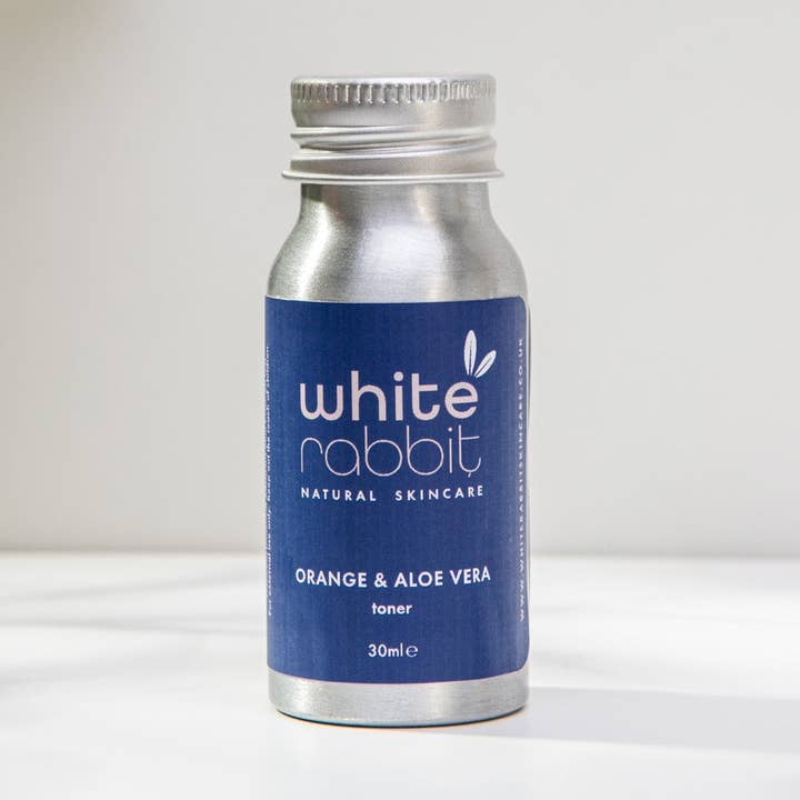 Orange Blossom and Aloe Vera Reviving Skincare Toner - 30ml for wholesale by White Rabbit Skincare