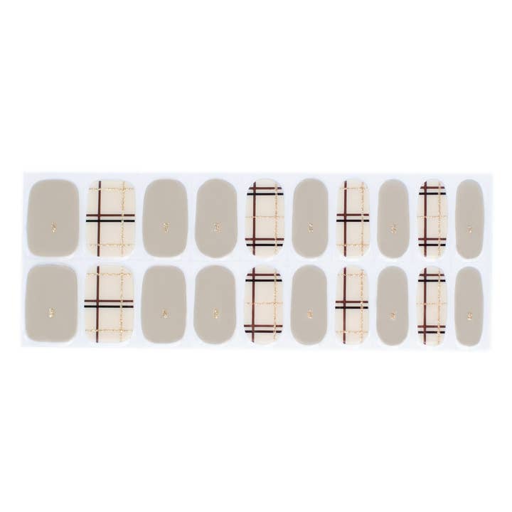 Academic - Plaid Nails for wholesale by Nails Mailed