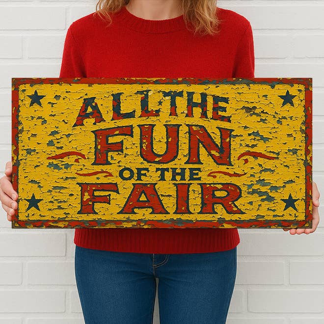 Alle Plezier van de Kermis Vintage Stijl Metalen Bord – Circus voor wholesale door The British Metal Signs Company