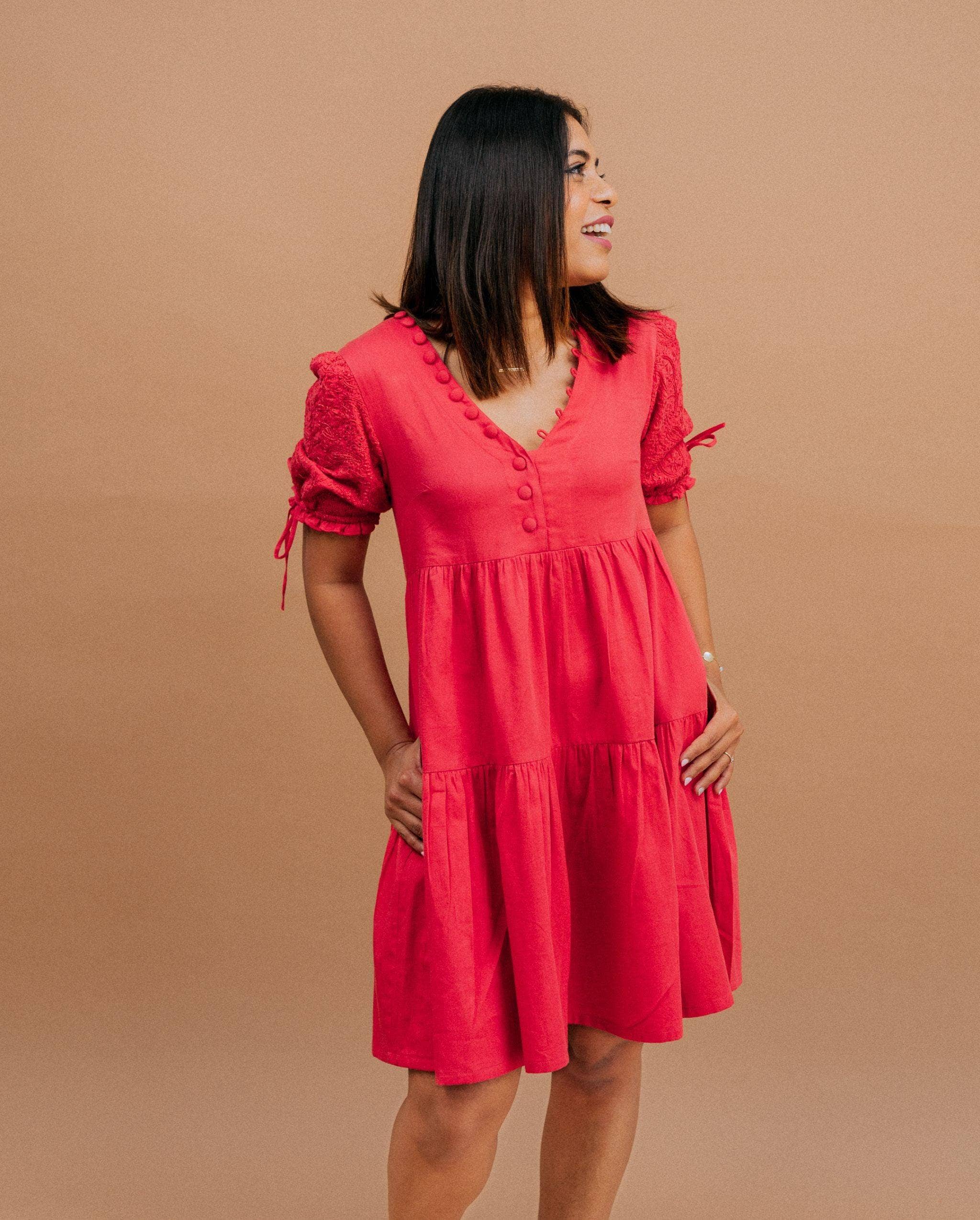 Kaasida | Women Fashion Boutique - Wholesale Dress - Women's - Gulnari Flowy Mini Dress8