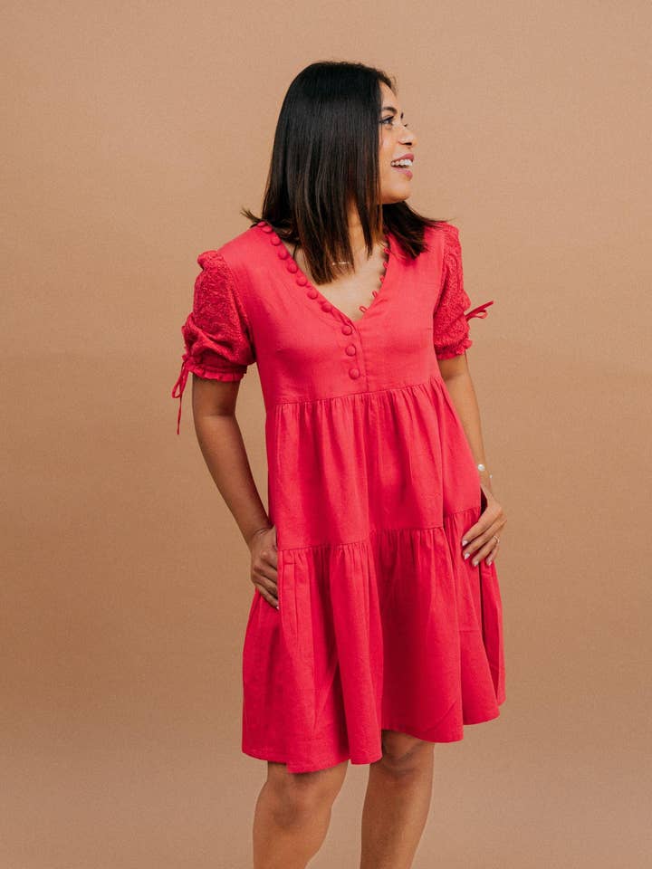 Kaasida | Women Fashion Boutique - Wholesale Dress – Women's - Gulnari Flowy Mini Dress8