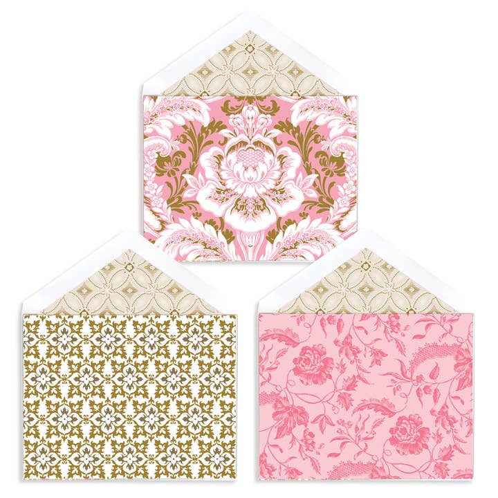 Damask Note Card Assortment for wholesale by Anna Griffin Inc
