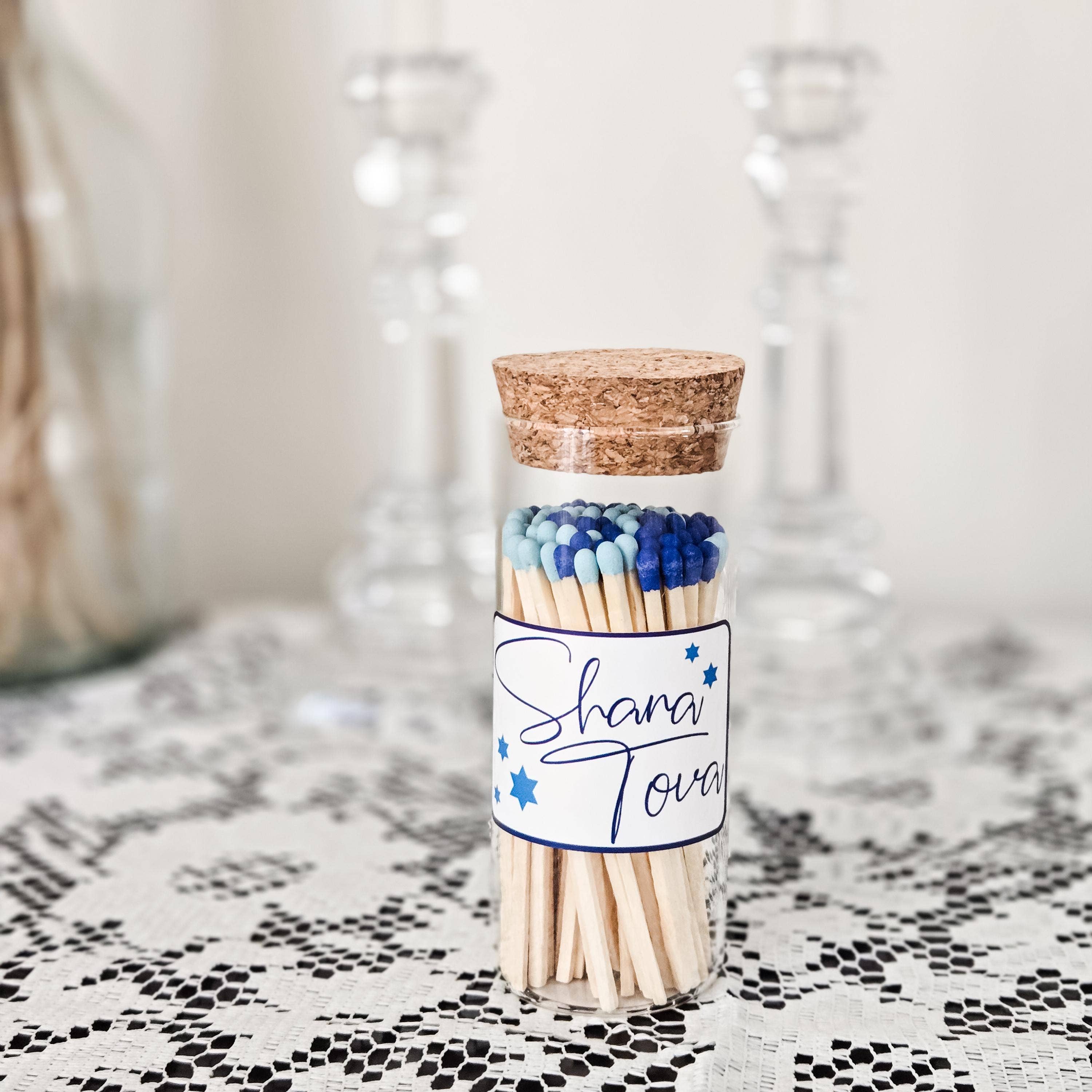 Salt Sparkle Shalom - Wholesale Matches - Shana Tova Match Jar for Rosh Hashana1