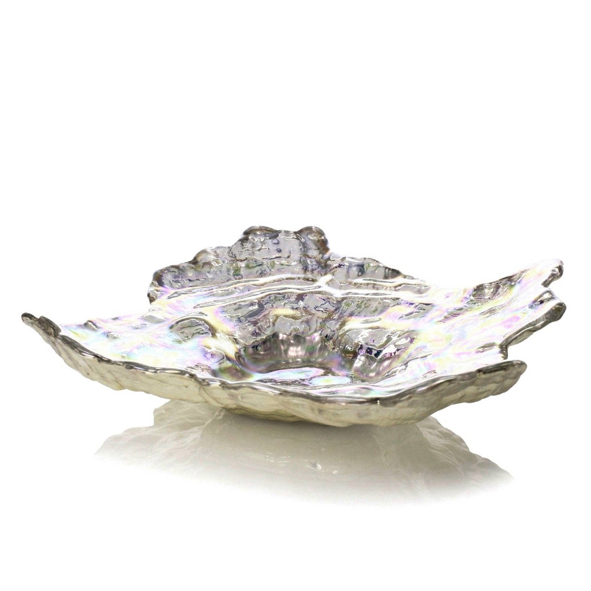 RED POMEGRANATE COLLECTION - Wholesale Decorative Plate/Dish/Bowl - OYSTER Glass Centerpiece Bowl7