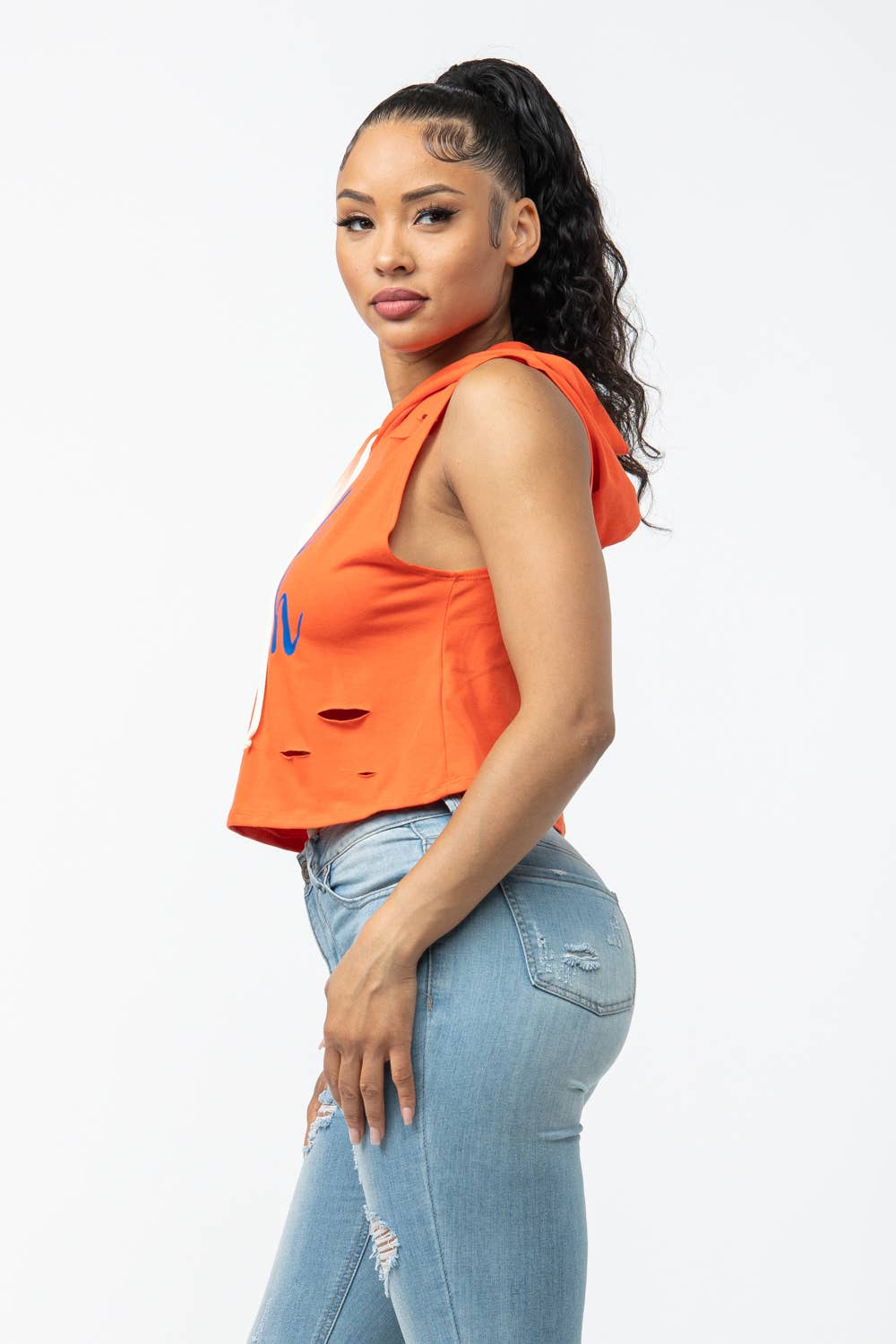 Julia by LoveJ - Wholesale Hoodie - Women's - Front Screen Laser  Drawstring Hoodie Top3