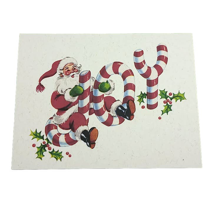 Superior Dry Goods - Wholesale Christmas Card - "Retro Christmas" Recycled Greeting Card Set of 12, Vintage4