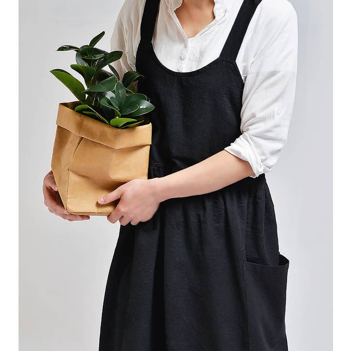 Gohobi (We cover U.S. import duties) - Wholesale Apron - Gohobi Korean Cotton-Linen Artisan Apron8