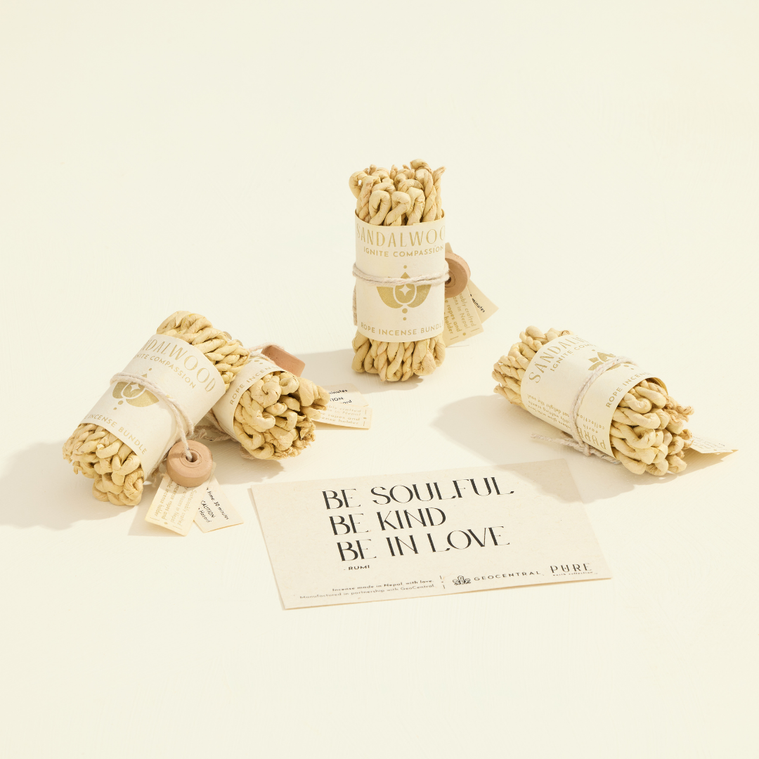 GeoCentral - Wholesale Incense - Sandalwood Rope Incense Bundle – Plastic Free1