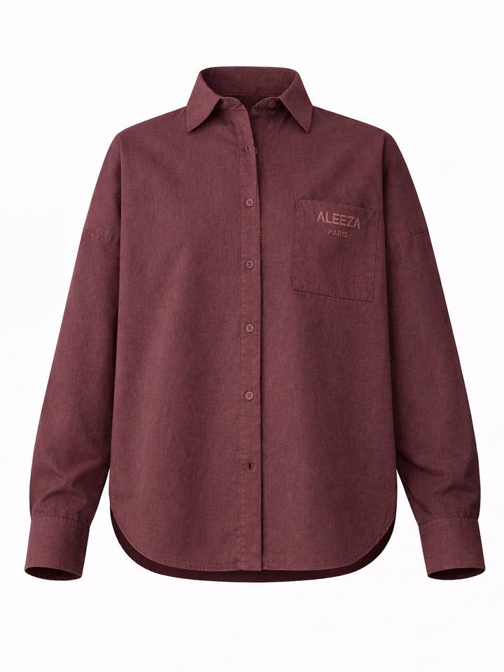 Aleeza Camisa Urbana com Botões por atacado de Aleeza Paris