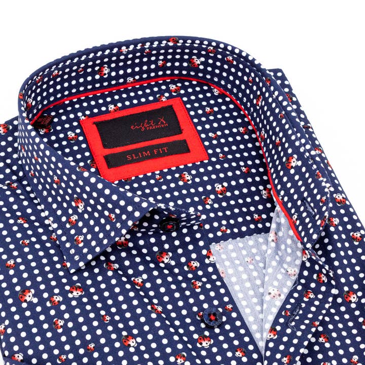 Chemise boutonnée à manches courtes Lady Luck pour la vente par EIGHT X