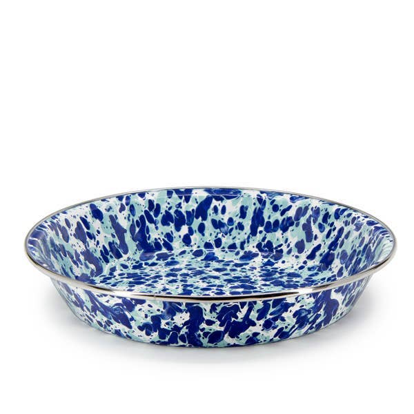 Crow Canyon Home - Wholesale Serving Plate - Golden Rabbit Enamelware Swirl Pie Plate5