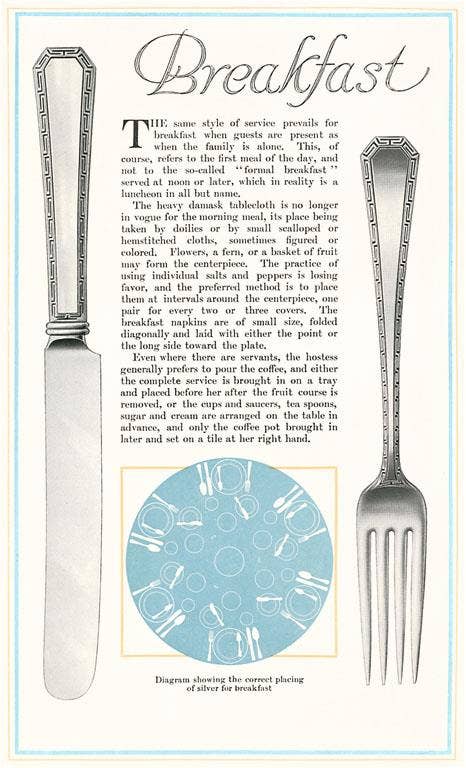 Found Image Press - Wholesale Sticker - Sticker FO-143 Setting the Table for Breakfast0