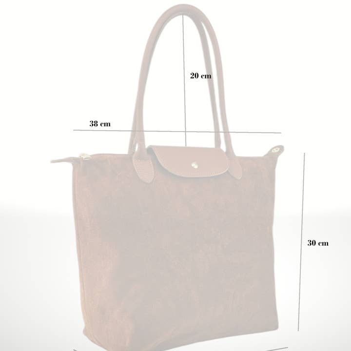 ITALIAN'S LEATHER - Wholesale Top Handle Bag - Women's - Carla Suede Leather Bag ²⁵14