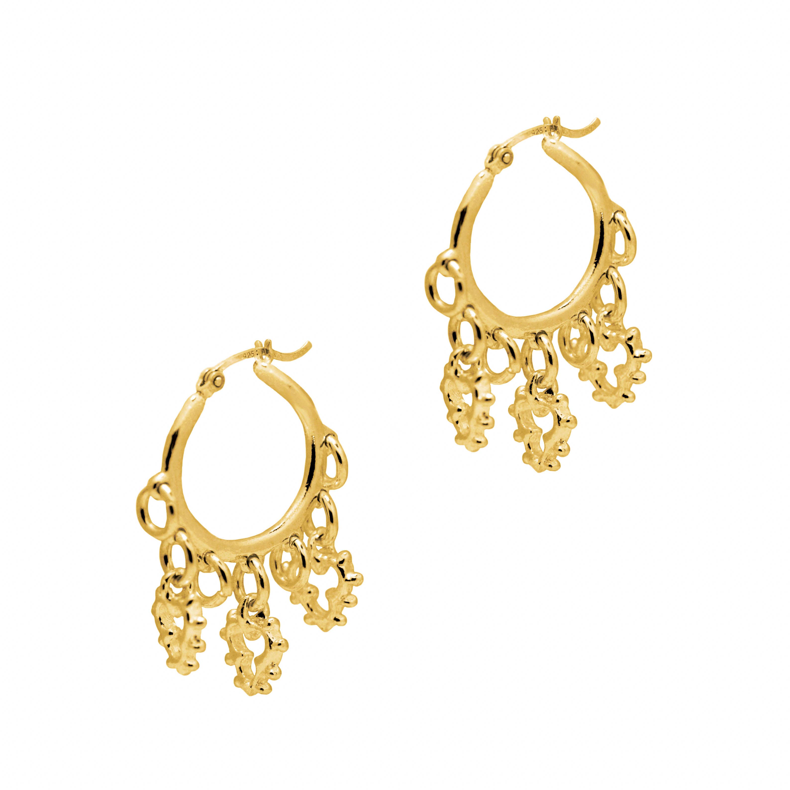Aveta Studio - Wholesale Hoop Earrings - Dreamweaver's Tale Hoops In Brass