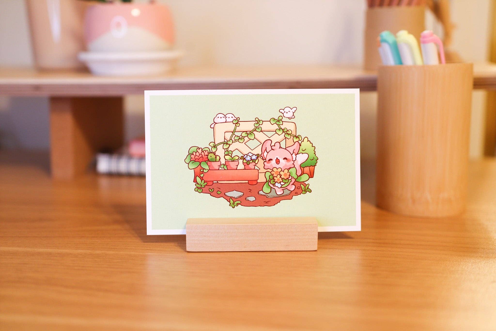 Fuwuffle - Wholesale Art Print - Fox Florist Art Print2