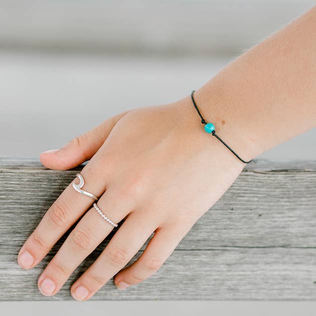 Hawk's Nest Jewelry Studio - Wholesale Charm/Dangle Bracelet - Turquoise Bead Wishlet3