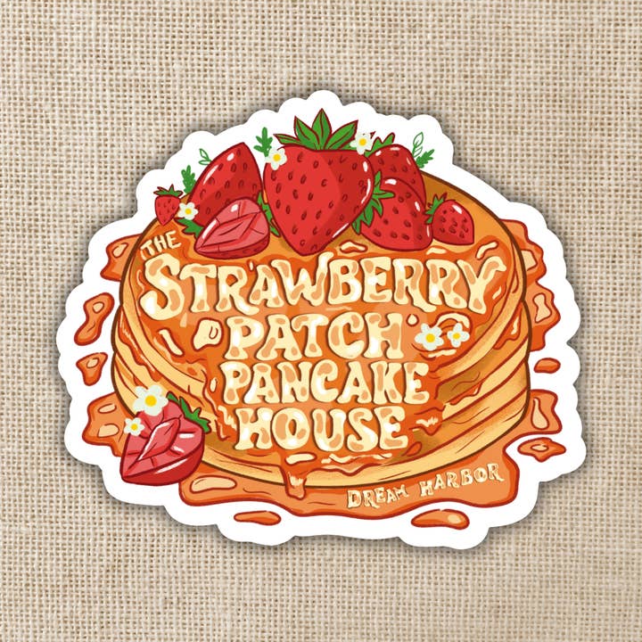 Autocollant Maison de Crêpes Strawberry Patch | Dream Harbor pour la vente par Kingdom of Threads