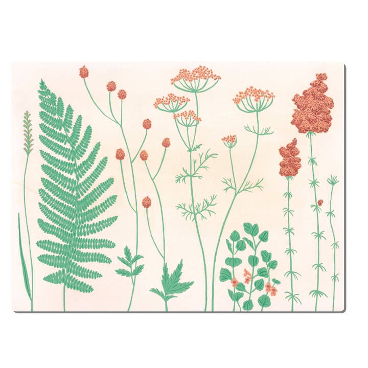 Set da tavola - Felce con fiori rossi 40x30 cm (Copia) per la vendita all'ingrosso da parte di moreydesign | ask a duck