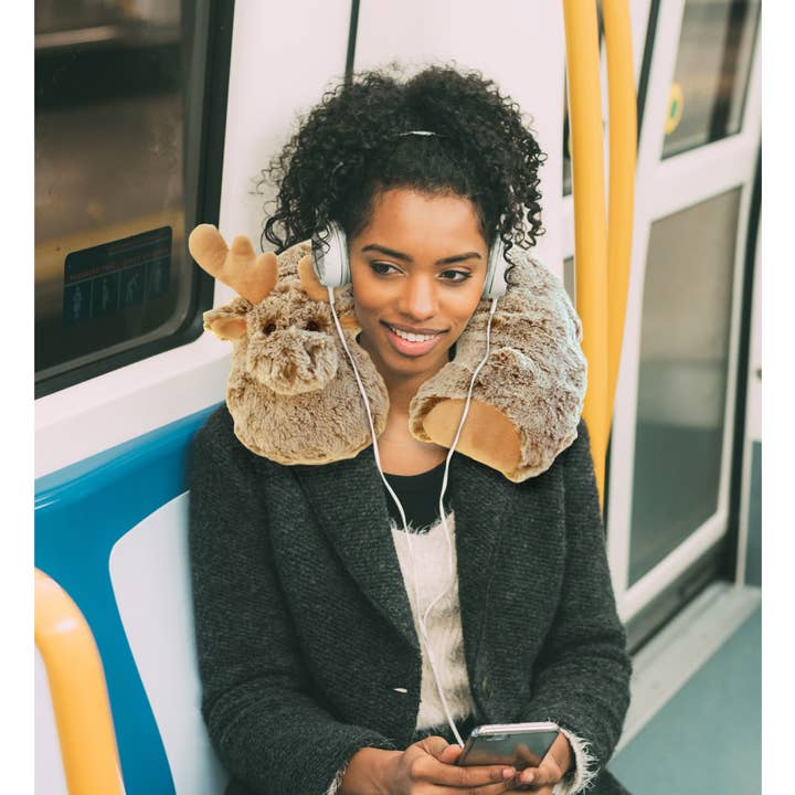 Cota Global - Wholesale Stuffed/Plush Toy - Kids & Baby - Super-Soft Plush Neck Pillow - Moose3