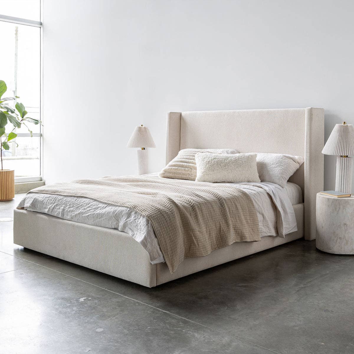 Style In Form - Wholesale Bed - Lourdes King Storage Drawer Bed - Cream8