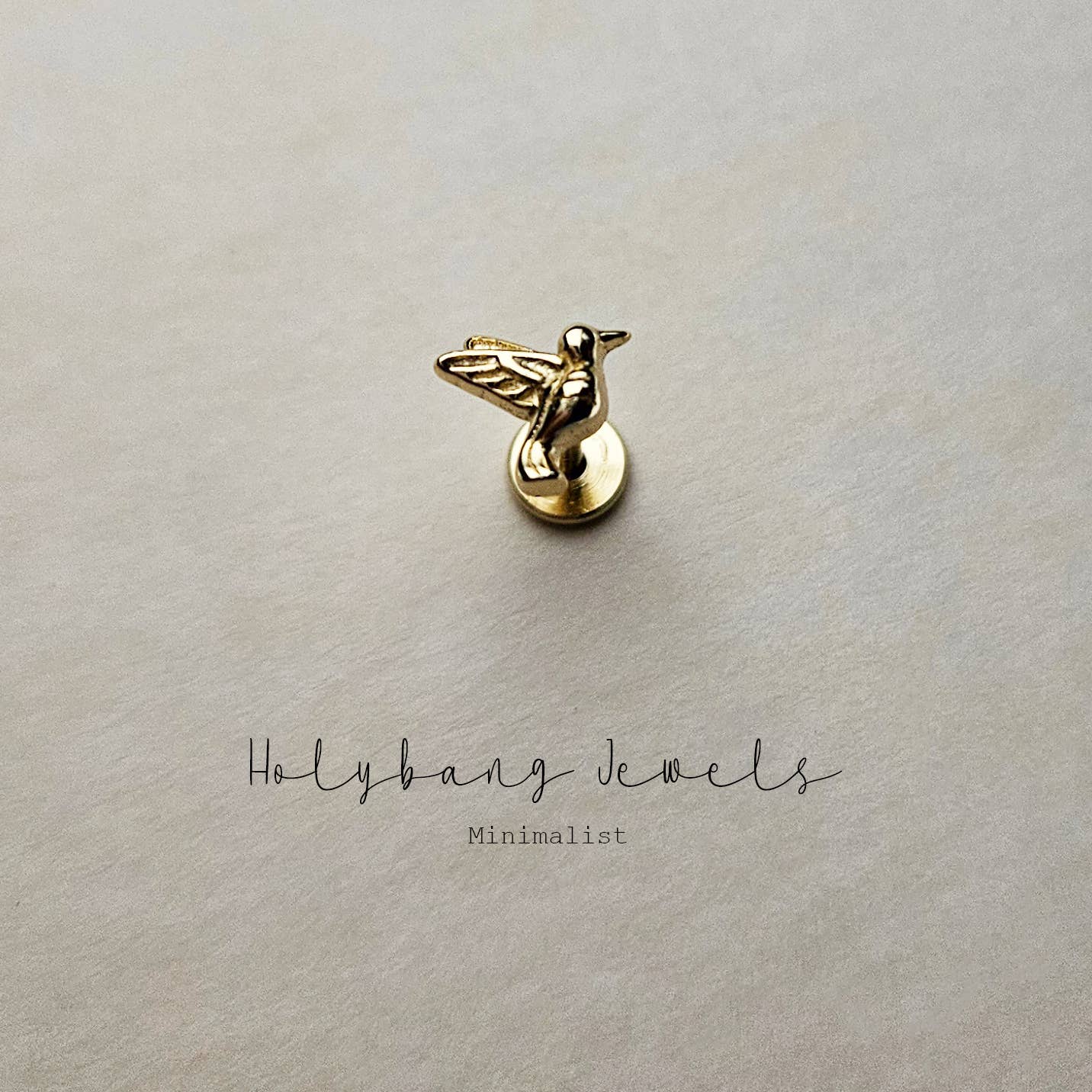 HolyBang Jewels - Wholesale Stud/Post Earrings - BIRD INTERNALLY THREADED LABRET 1