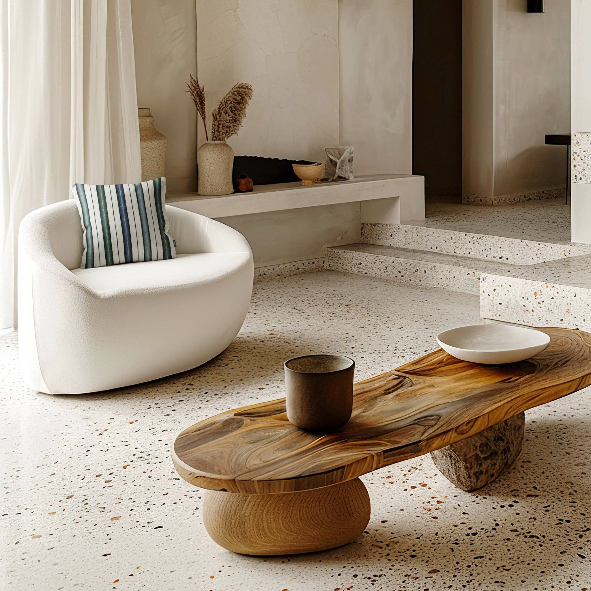 Coussinyet - Wholesale Throw/Decorative Pillow - Merida Striped Pillow Blue1