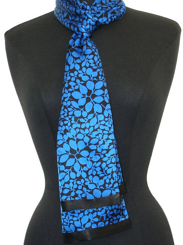 Satin Mekko Scarf - Cobalt for wholesale by Kavita