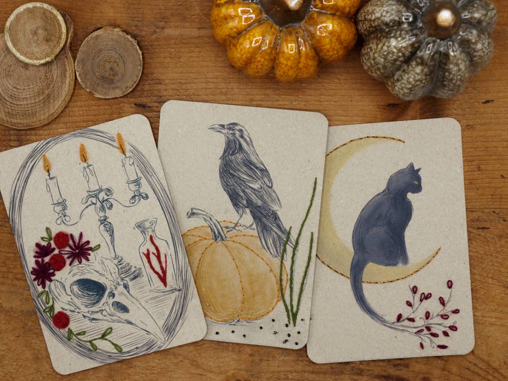 Rue de Pleine Lune – wholesale Material för broderi/korsstygn – Broderikort ”Nocturnes” – broderikit på papper5