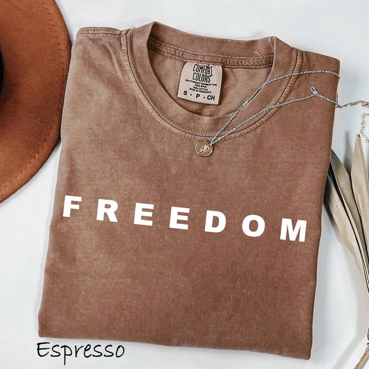 Glaime - Wholesale T-Shirt (Graphic) - Women's - Comfort Colors Charlie Kirk Freedom Shirt, Justice for Kirk 5