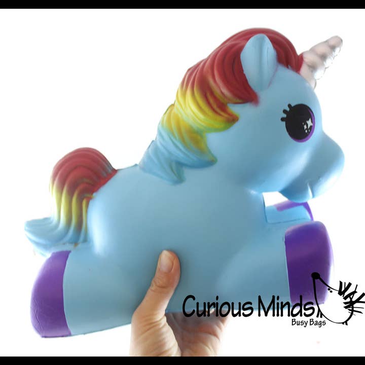 Curious Minds Toys - Wholesale Fidget Toy - Kids - 1 JUMBO Pony Unicorn Squishy Slow Rise Foam Pet Animal Toy -4
