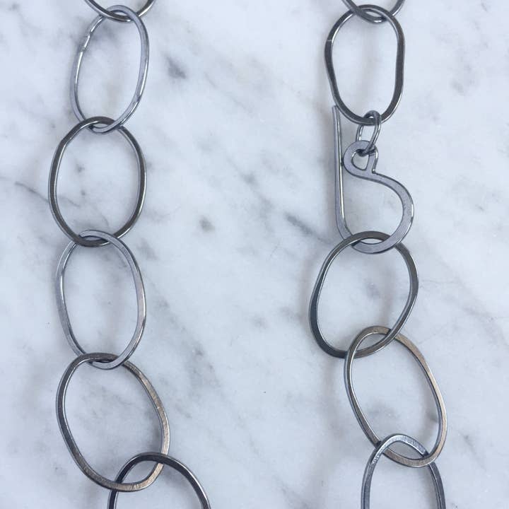 Shepherd’s Run Jewelry - Wholesale Link & Chain Necklace - Organic Oval Handmade Chain Necklace2