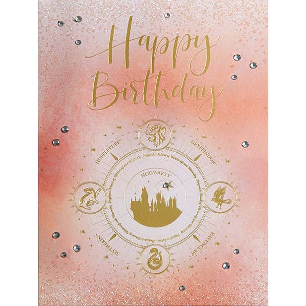 Harry Potter: Hogwarts Constellation Birthday Embellished Card for wholesale by Insight Editions - #1 Pop Culture Publisher