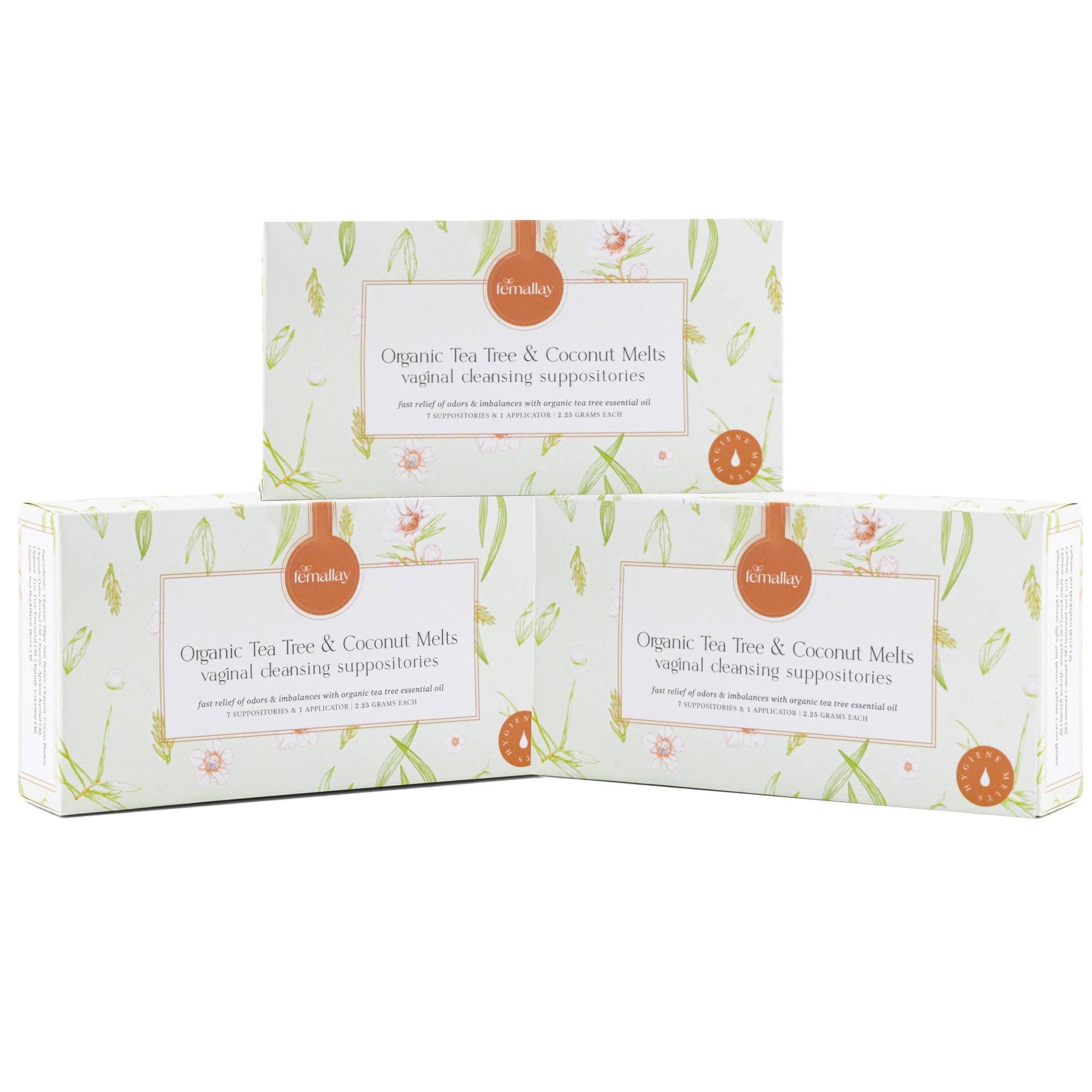 Femallay Inc – wholesale Oral supplement/vitamin – Organic Vaginal Cleansing Suppository Melts8