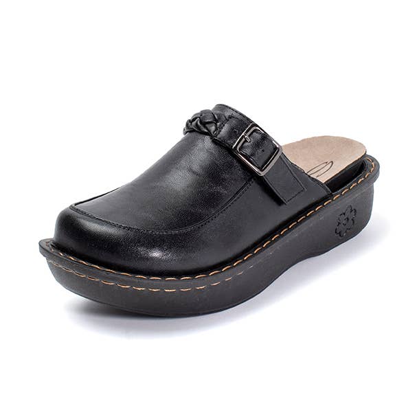 Happy2 Nursing Shoe in Black Smooth for wholesale by Savvy