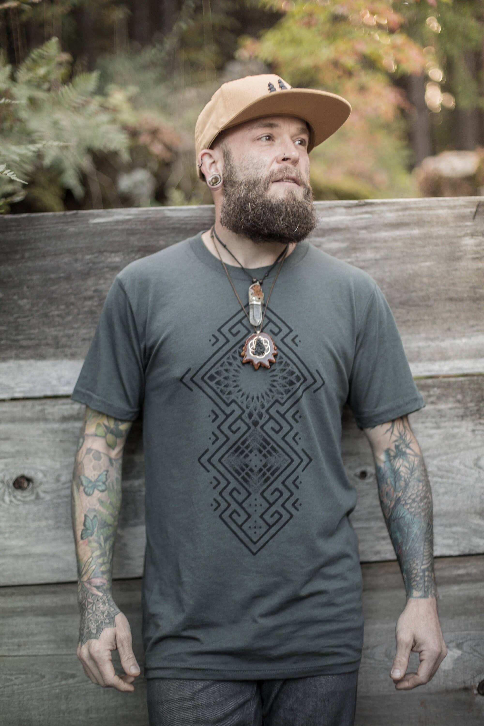 Sacred State Design - Wholesale Screen Printed T-Shirt - Men's - Being Hemp T-Shirt3