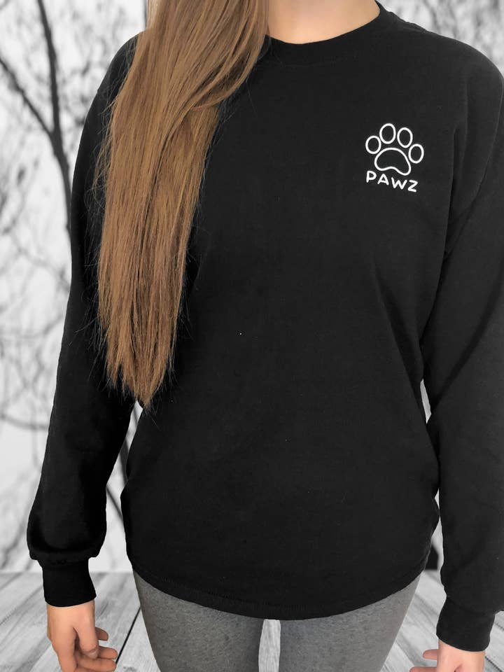 Splatter Print Black Long Sleeve for wholesale by PAWZ