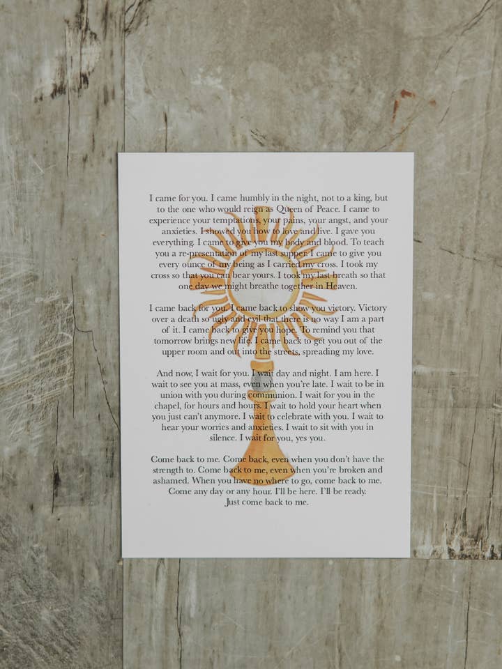 Monstrance - 5x7 Print for wholesale by Emily S Pitre Art
