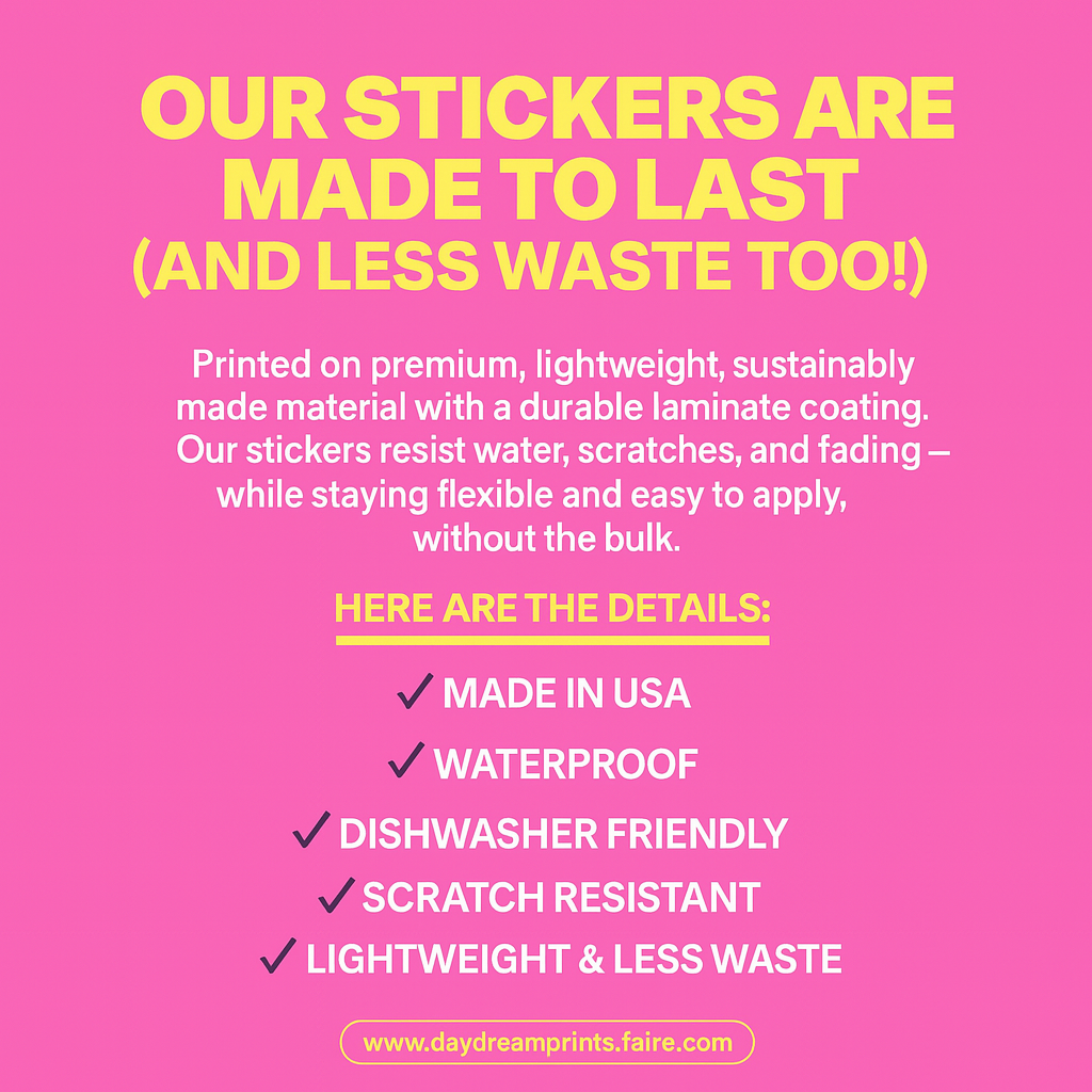 Daydream Prints - Wholesale Sticker - Sunkissed Sticker | Waterbottle sticker | Retro Summer Sun2