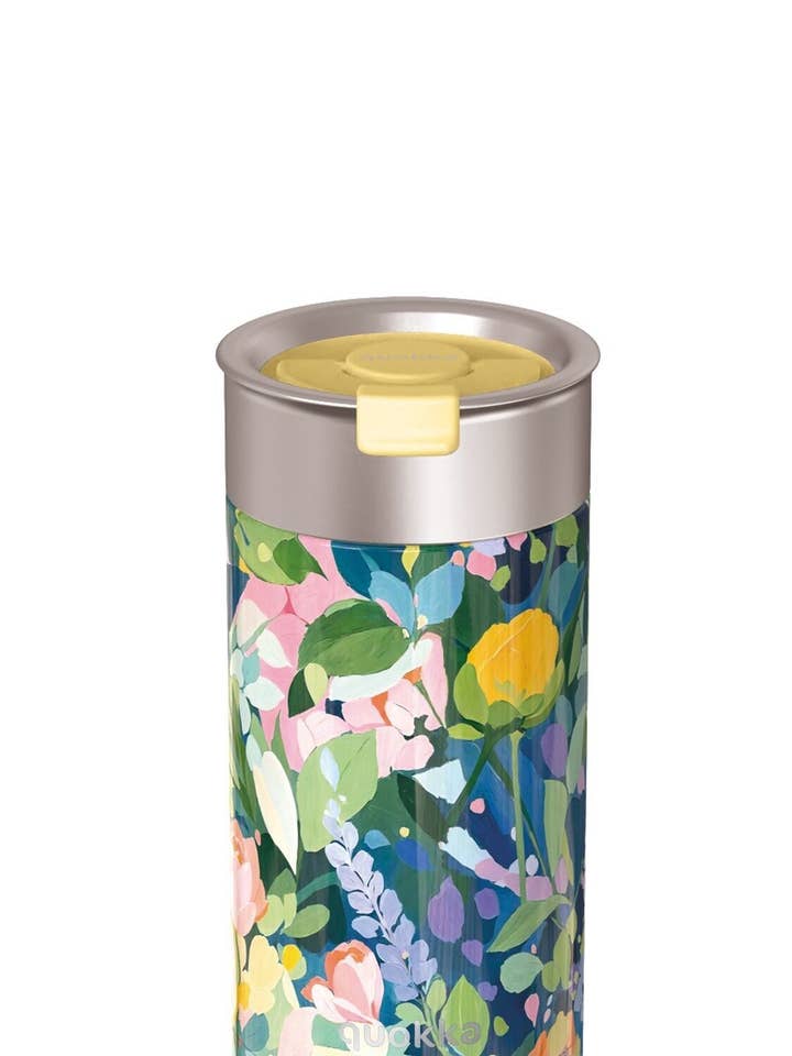 QUOKKA termokrus i rustfrit stål med blomsterdesign, 400 ml for engroshandel hos QUOKKA