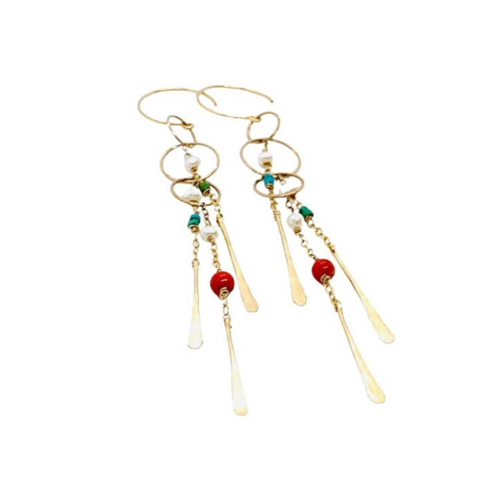 Circle Link Chime Earrings for wholesale by TRACI MOYO DESIGNS