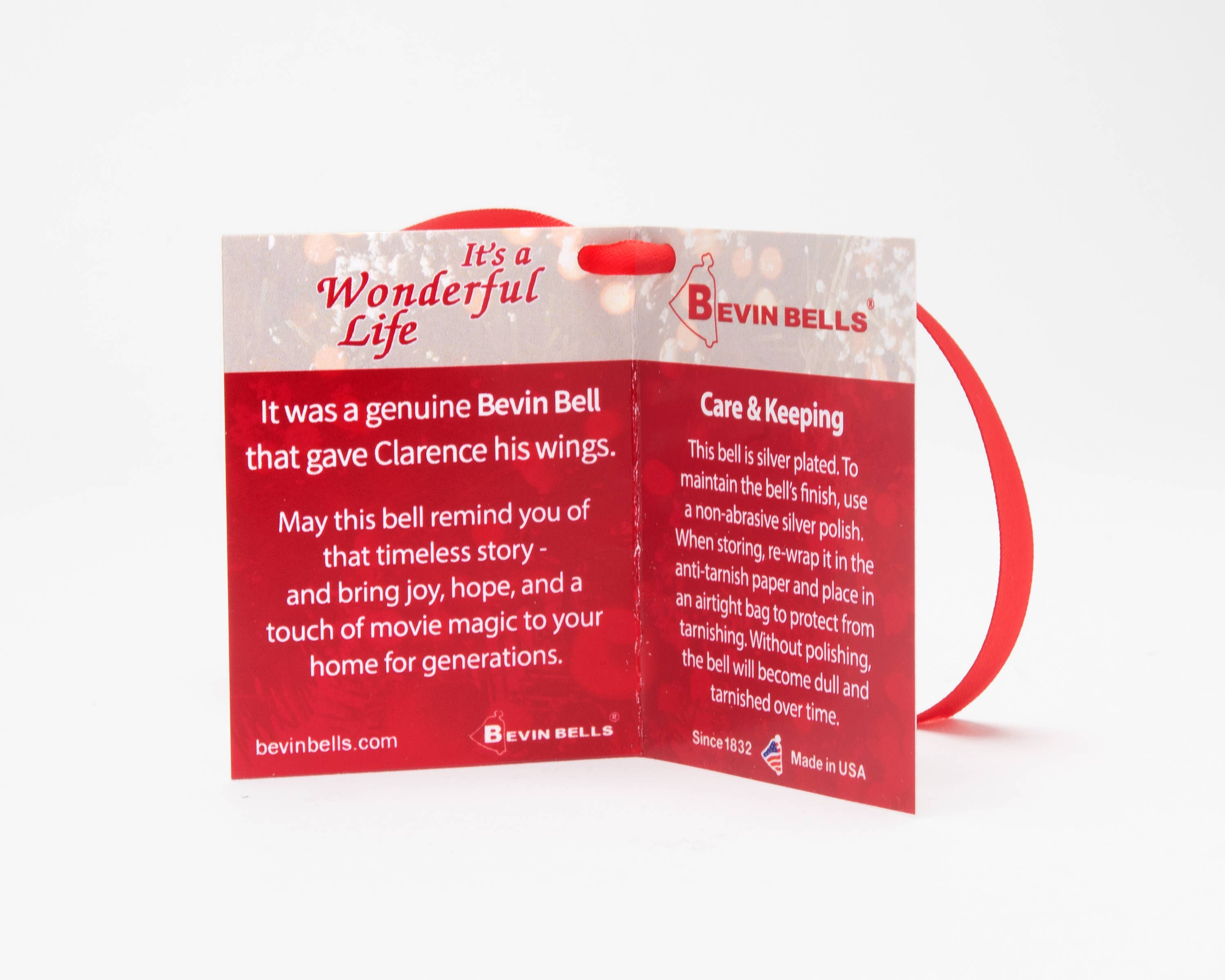 Bevin Bells – Engroshandel Pynt – It's a Wonderful Life 1245 mindebjælde i fløjlspose5