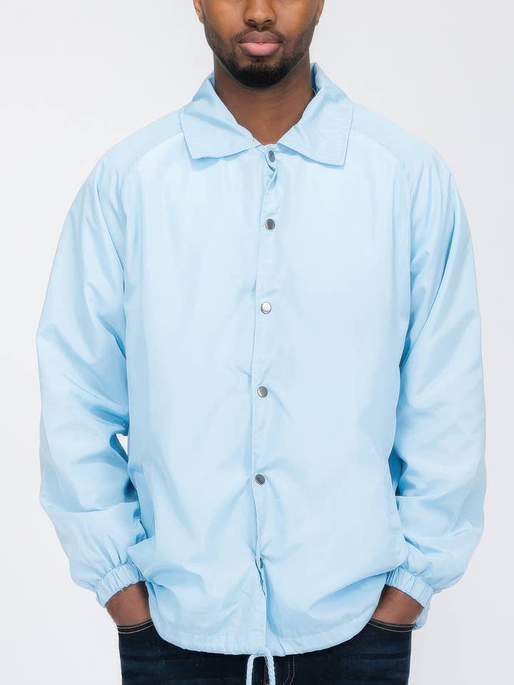 CC Wholesale Clothing - Wholesale Windbreaker - Men's - Men's Casual Windbreaker Coaches Jacket5